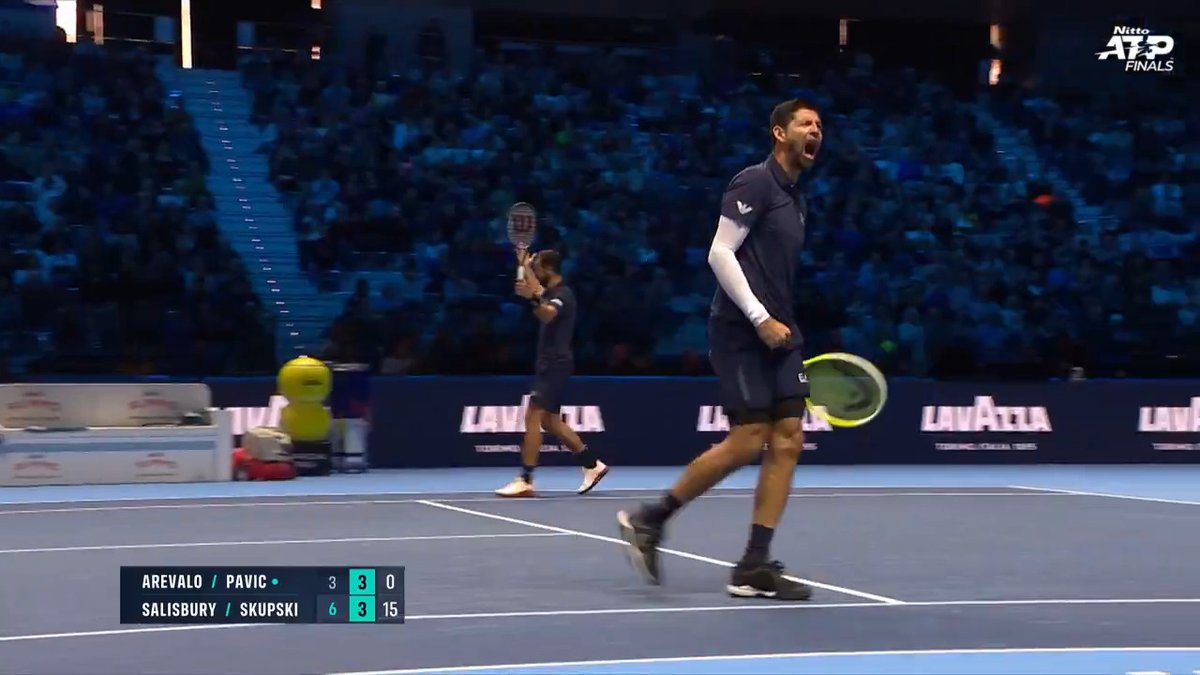 ARE YOU NOT ENTERTAINED 🤯🤯🤯 Rapid fire doubles action in Turin! #NittoATPFinals | Marcelo Arevalo