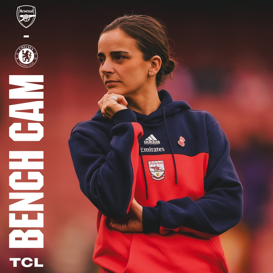 Alessia takes the roof off Emirates Stadium ❤️ The view from the bench as Renée and our staff celebrate Saturday's late equaliser 🤩 🤝 TCL Electronics