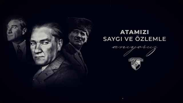 Aldığımız her nefeste minnettarız ATAM!🖤 #ATATÜRK #10Kasım #Göztepe