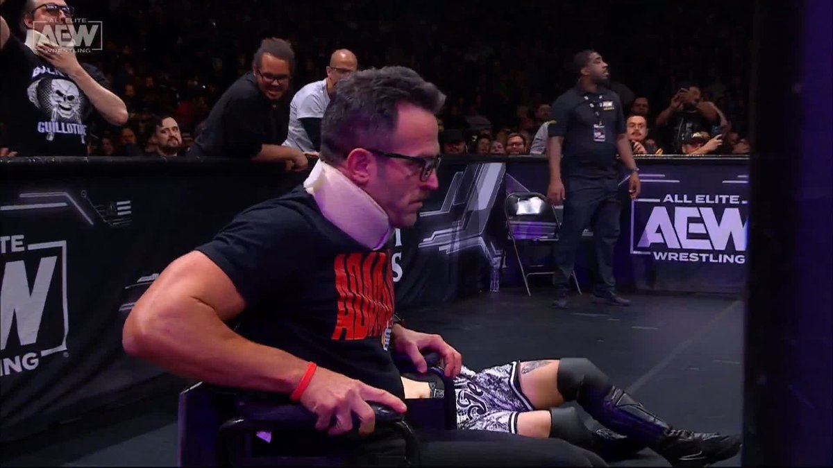 2 years ago today, Roderick Strong got off his wheelchair to do End of Heartache only to crumble down. 😭 This gimmick was just outstanding. Roddy working all these years as a serious workrate wrestler only to find himself in this hilarious character.