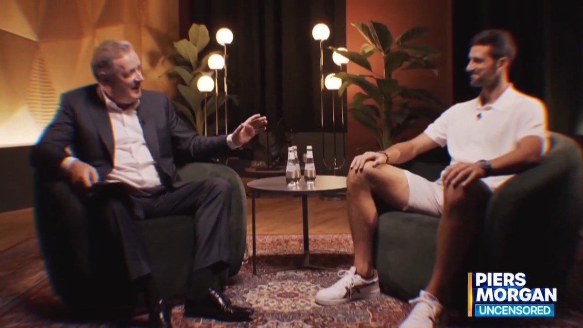 "I'm gonna start by making an apology..." Tomorrow, Piers Morgan speaks to the GOAT of tennis, Novak Djokovic. Don't miss it! 🔥🔥🔥 📺 Novak Djokovic | Piers Morgan