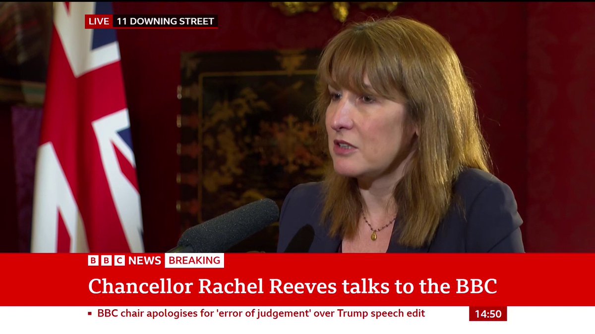 "I don't think we can lose sight, as well, of the costs to our economy in allowing child poverty to go unchecked," Rachel Reeves says "A child should not be penalised because their parents don't have very much money," the chancellor adds Follow live: