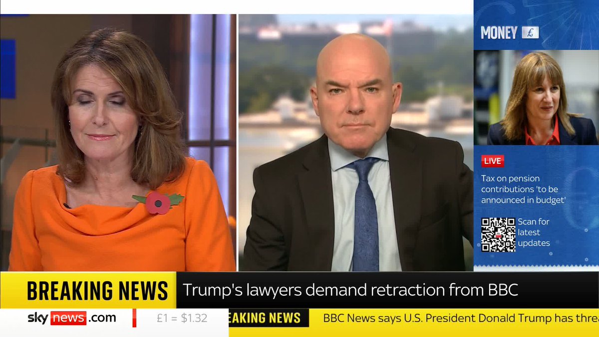 "He wields power over the media in a way that no president has in the past" Sky's James Matthews analyses Donald Trump's threat to sue the BBC for $1bn over allegations it defamed him. Trump's lawyers allege the BBC defamed him by 'intentionally and deceitfully' editing his speech before the 2021 Capitol riots. 🔗