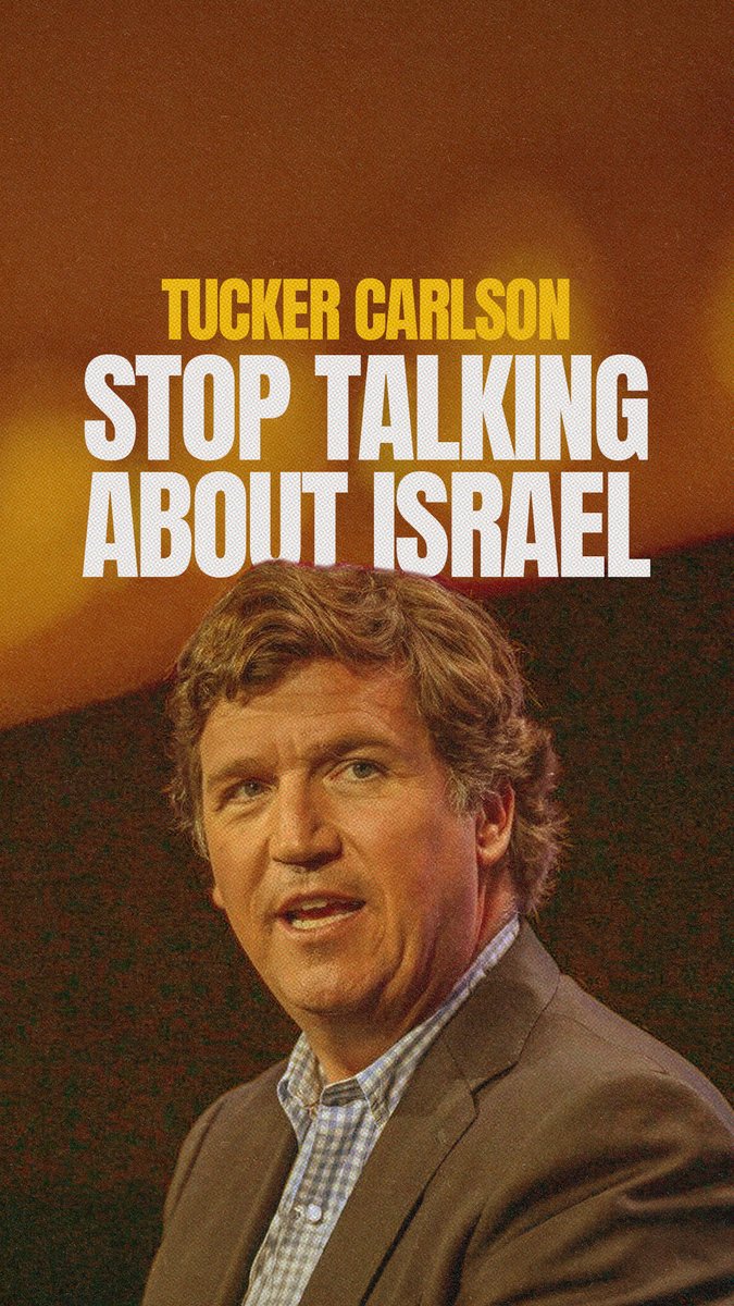 Tucker Carlson: “stop talking about Israel” Also Tucker Carlson: Brilliant video DiploAct 🤣