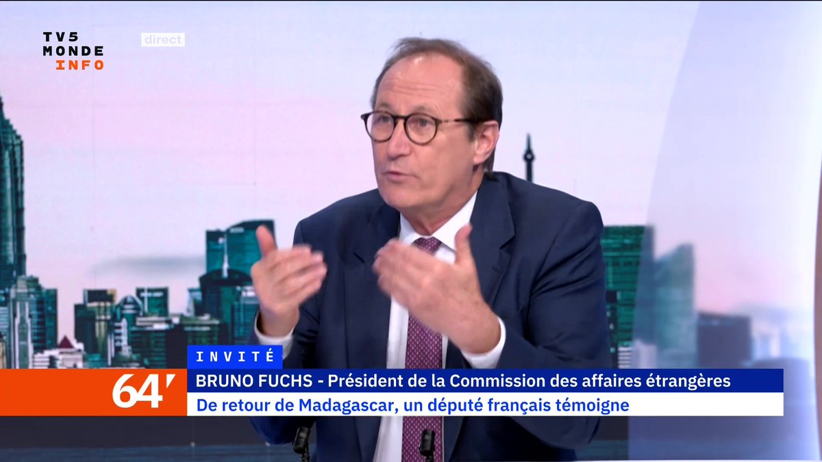 Bruno Fuchs, député et président de la Commission des affaires étrangères à l'Assemblée nationale était à Madagascar pour conforter la place de la France et de l'Union Européenne.