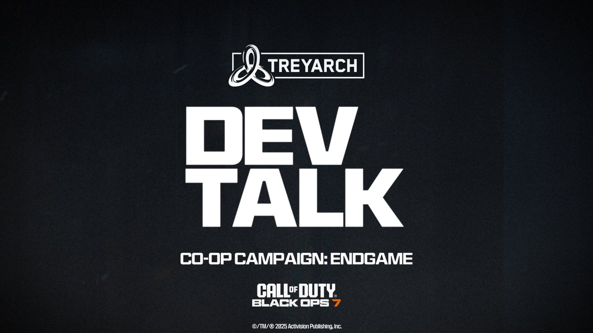 For the first time ever, Campaign concludes with Endgame, an entirely new and shared experience where the narrative continues to unfold for you and your friends in #BlackOps7. Get the intel in our new Dev Talk: ✅ 32-player PvE epilogue to Campaign ✅ Discover intel throughout Avalon ✅ New looks at the Avalon map ✅ POIs from Black Ops history ✅ Expansive Skill Tracks ✅ Power & Combat Rating explained ✅ New gameplay details