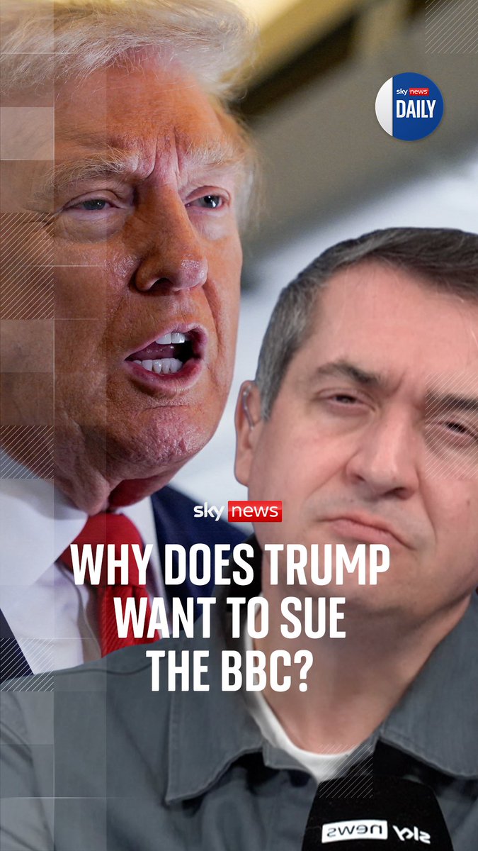 In today's Daily episode, Niall Paterson talks to ex-Panorama editor Roger Bolton about the mistakes the BBC have made that have led Trump to say he will sue the BBC for $1bn. 🎧 Listen wherever you get your podcasts now