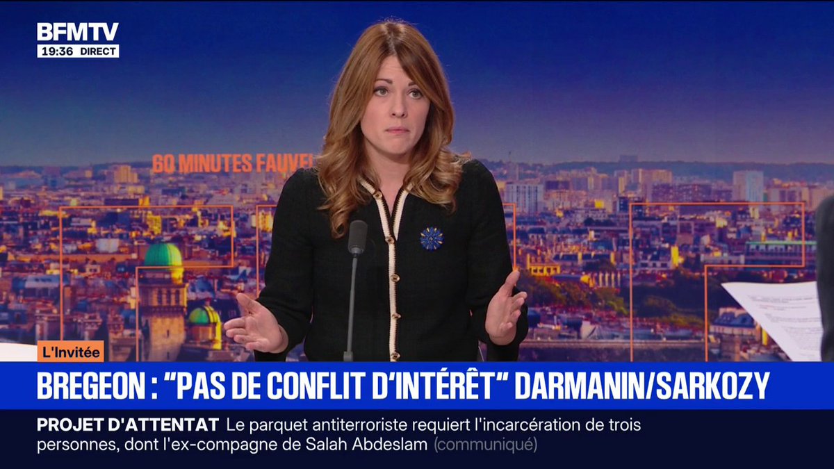 Maud Bregeon nous dit qu’il n'y a pas de conflit d'intérêt entre Nicolas Sarkozy et Gérald Darmanin, ce qui signifie bien sûr qu’il y en a un énorme. Un ministre de la justice qui vient baiser la bague d’un détenu en prison, évidemment que c’est grave.