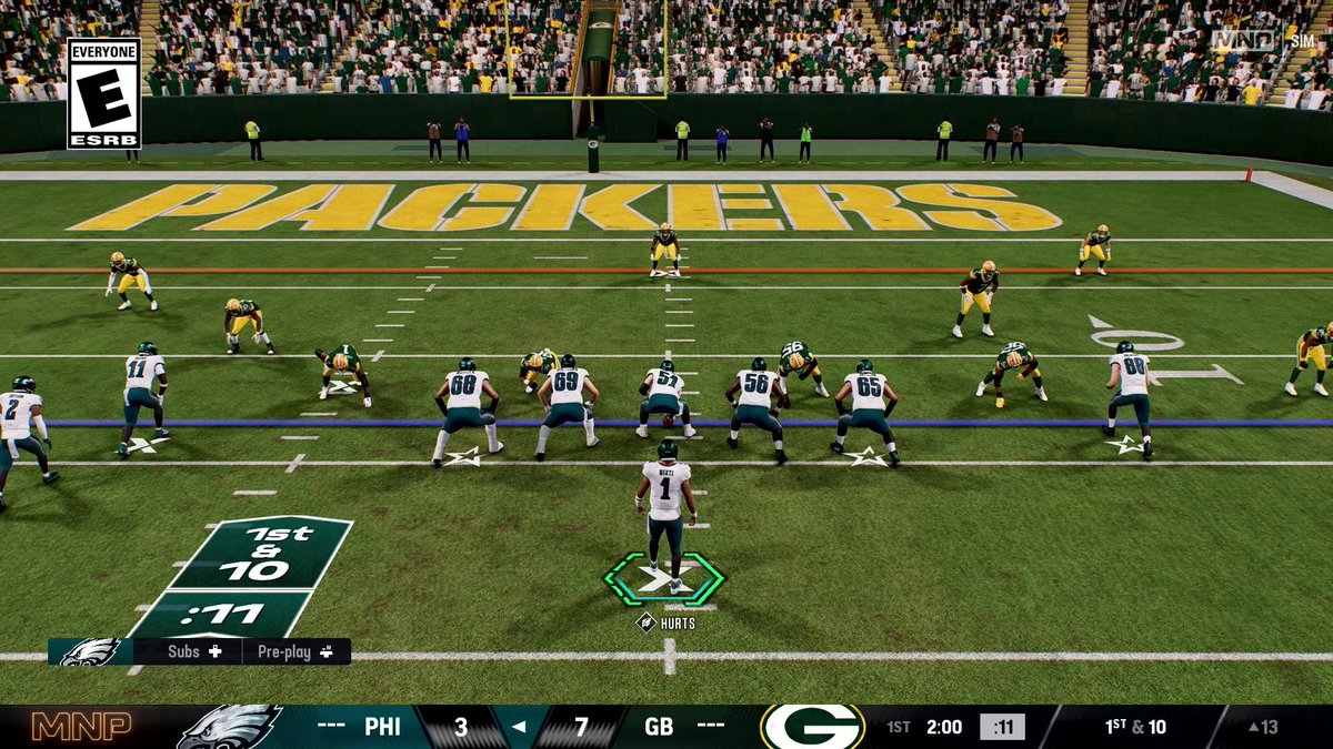 Eagles vs Packers. Who you got? Be in the game, anytime, anywhere. Madden NFL 26 26 is available now on #NintendoSwitch2! 🏈 Play now: