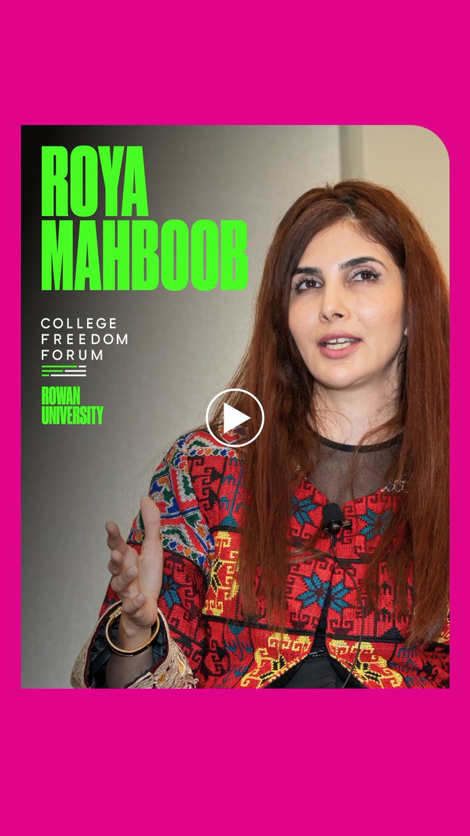 In her 2025 College Freedom Forum keynote, Afghan tech entrepreneur and women's rights advocate Roya Mahboob urged global action for Afghan girls’ education, hoping to support and amplify the next generation of Afghan changemakers. From founding the Afghan Dreamers robotics team to providing young girls with technological education under Taliban rule, Mahboob is proving that innovation and courage can outlast oppression. Watch her full talk here: