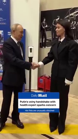 Putin's handshake with health expert sparks concern.