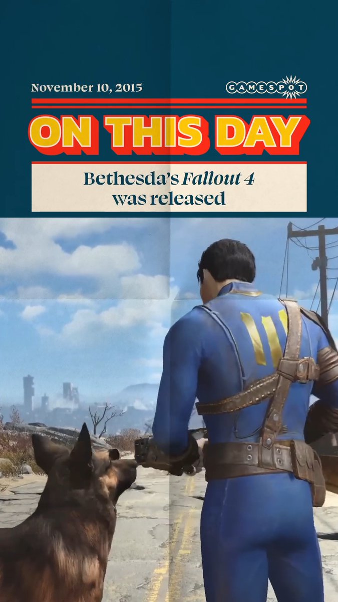 Happy 10th anniversary to Bethesda's #Fallout4! 🥳
