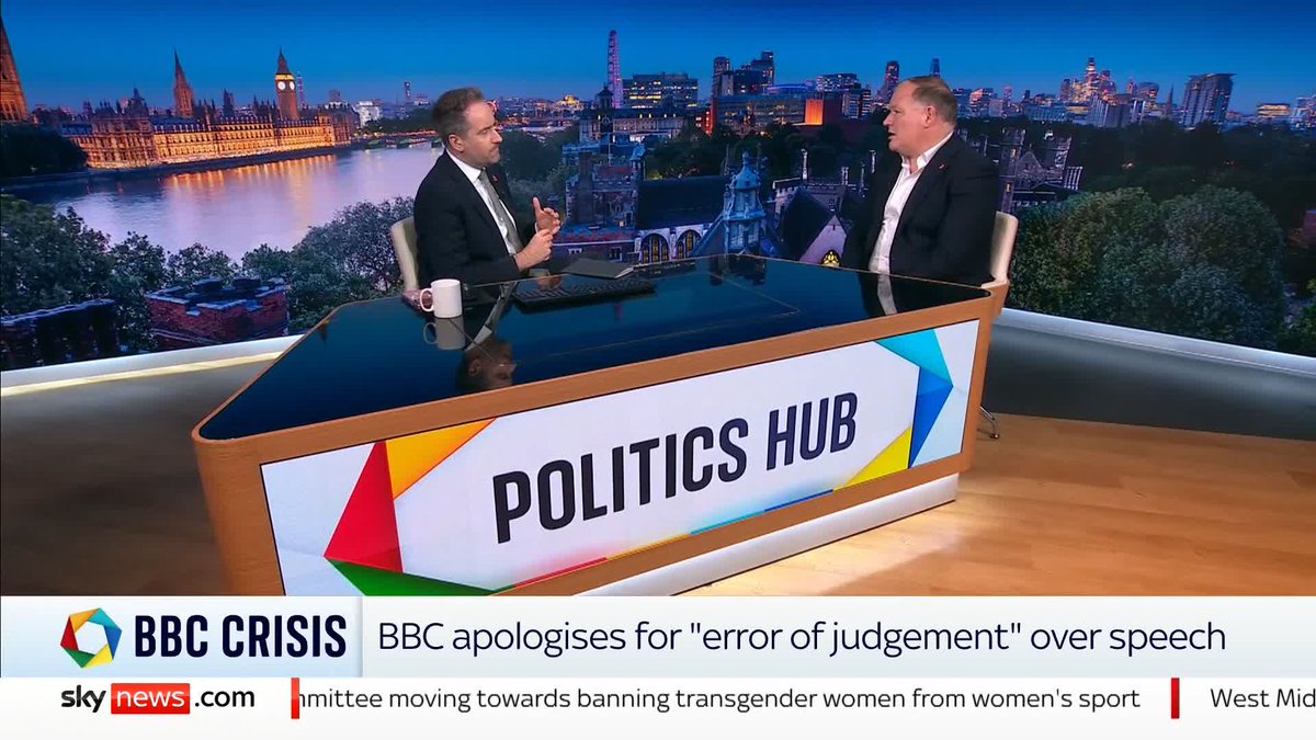 Is the BBC institutionally biased? Former Tech Minister Damian Collins tells Sky's Darren McCaffrey the BBC is an "important part of independent media", but needs to "pull itself together". Listen to his full response 🔽 📱 📺 Sky 501 and YouTube