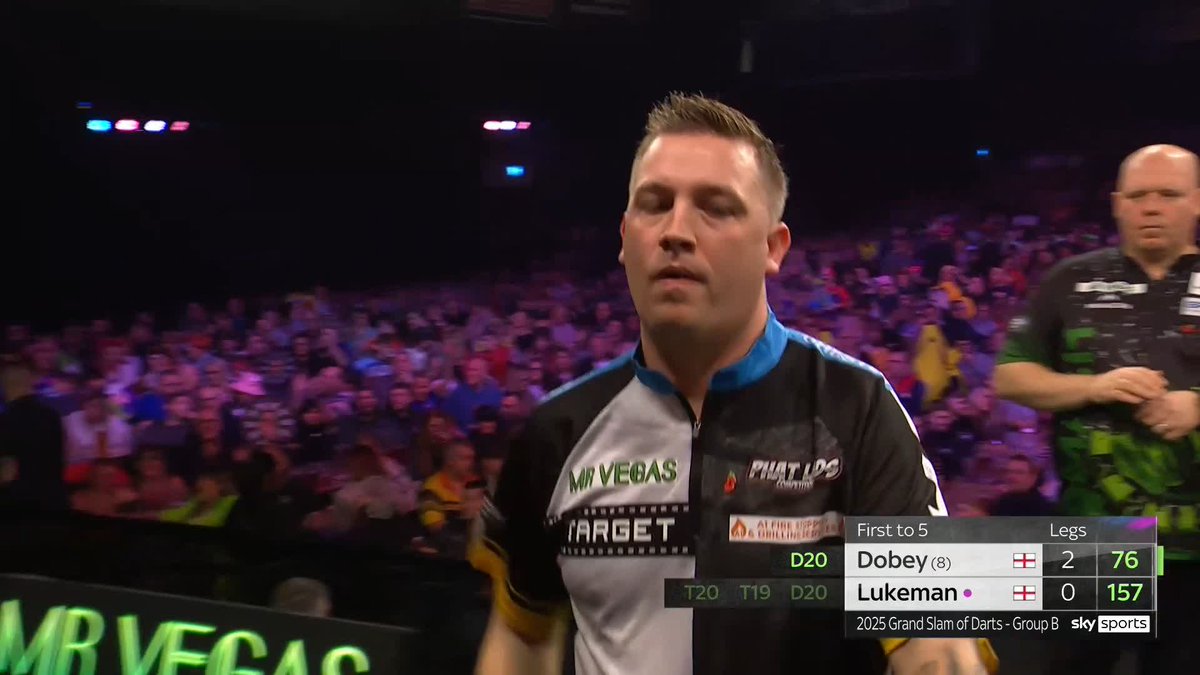 DOBEY DOMINATING! Chris Dobey cruises into a 3-0 lead against Martin Lukeman, as he bids to maintain his 100% record in Group B! 📺 #GSOD | Group B