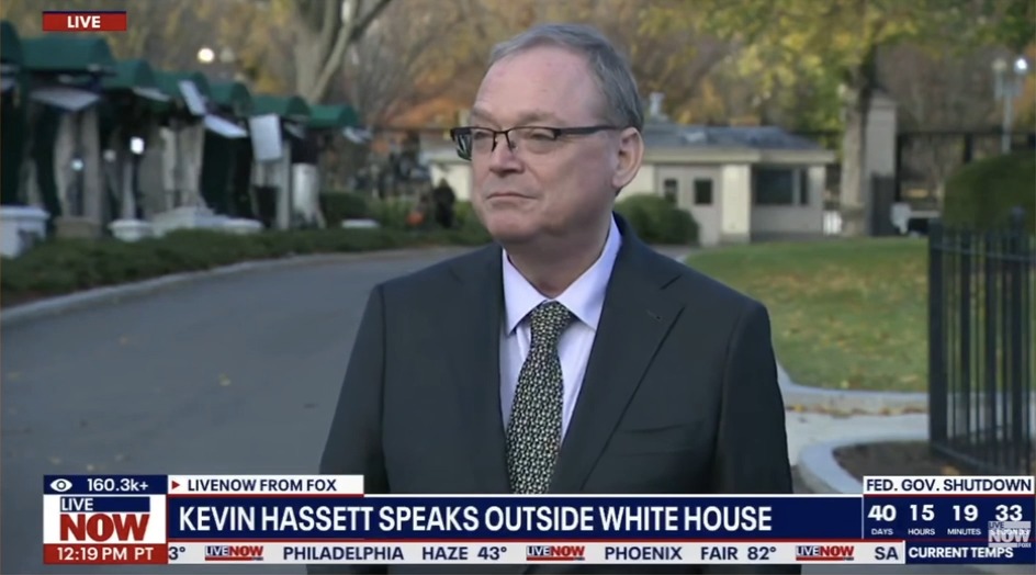 Q: When Trump says that grocery prices are down, what numbers is he basing that on, given that's not true? Top Trump econ advisor: It's one of those things that, very often when people talk about economics, they slip derivatives, as we say. Inflation is way down