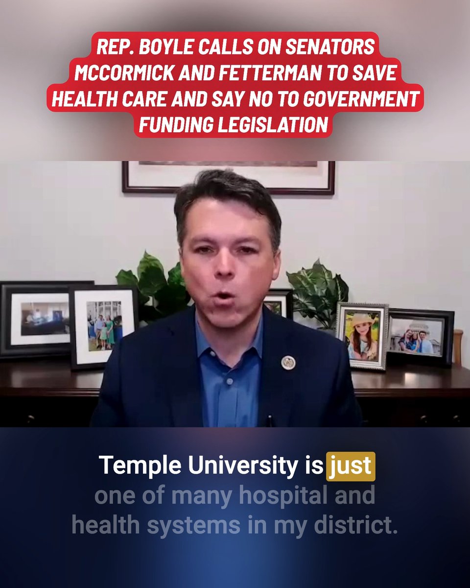 People all across Pennsylvania are seeing their premiums skyrocket. This is our last chance to save affordable health care for thousands of our neighbors. We can't afford to let it pass. I'm calling on Senators Fetterman & McCormick to stand up for working people and say NO.