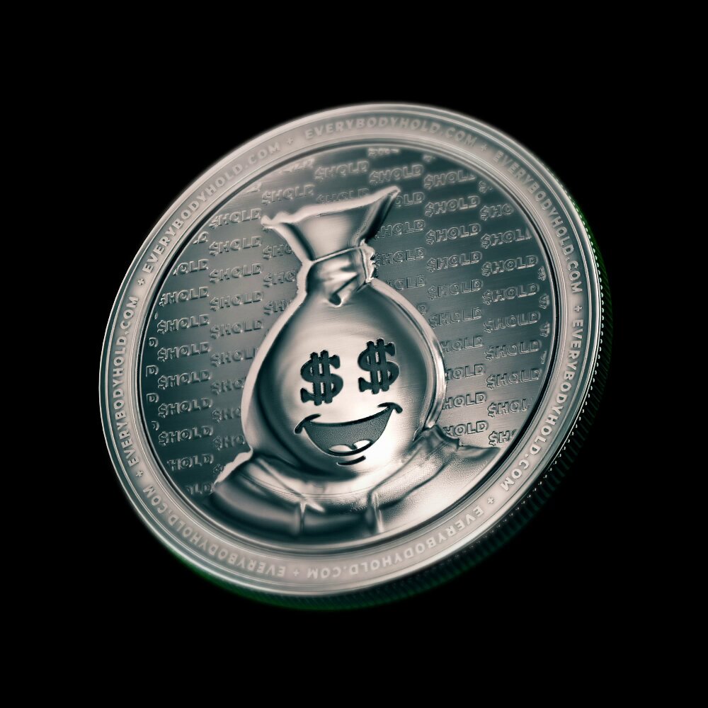 EVERYBODY WILL $HOLD 🌎 A UNIVERSAL MEME 🌍 A GLOBAL MOVEMENT 🌏 THE GREEN ONE 💎 Contracts • Mainnet (ETH): 0x68b36248477277865c64dfc78884ef80577078f3 • Base: 0x9493c825F691f272Ce12B0d001b746130629bF71 🟩 100% Organic CTO — Unmatched Distribution Top Holder: 0.58% | Top 100: <17% 🟩 All Tokens in Circulation <1% left to buy on Uniswap — No dilution risk 🟩 2+ Years Strong Backed by WIZZ🥷 ( beware scammers ) & Paddy_stash 🟩 Not a Dog or a Frog — Bagzy leads the Movement 🟩 The only coin you'll ever need 🌐 Website: 💬 Telegram: 📊 Chart: 🦎 CoinGecko: EVERYBODY WILL $HOLD