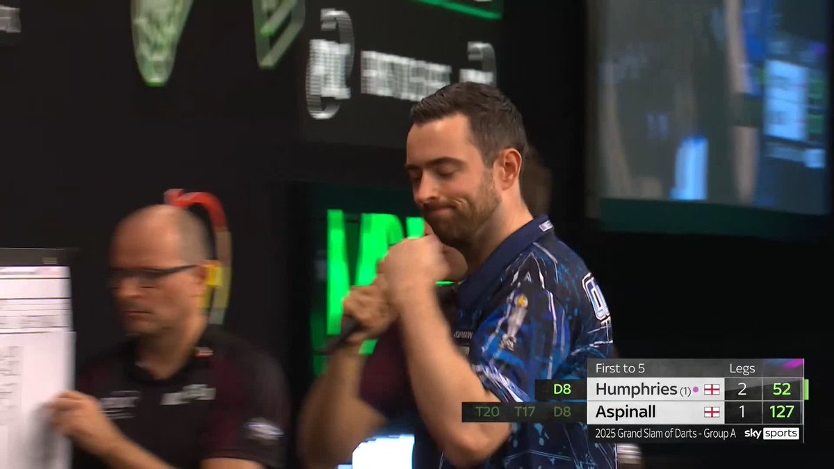 HUMPHRIES ELIMINATES ASPINALL! Group A is done and dusted! Luke Humphries and Michael Smith progress to the knockout stages, with Nathan Aspinall now eliminated! 📺 #GSOD | Group A