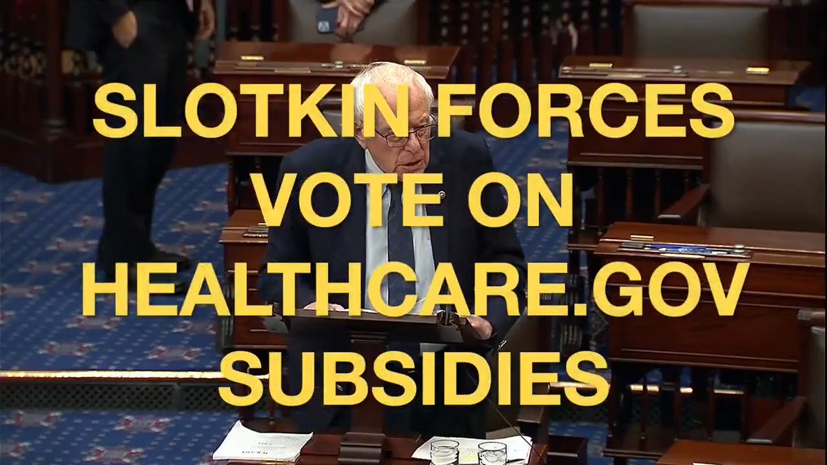 Since July, I have been clear. If you want my vote on a deal, it has to do something to bring down the cost of health care. Today, I joined Sen. Tammy Baldwin and Sen. Bernie Sanders to force a vote on a one-year extension of the credits.