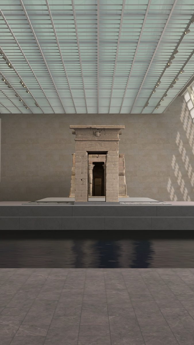 Explore The Met in VR and step inside the Temple of Dendur. 👀✨ Trace its journey from the banks of the Nile to The Met in New York City. Examine intricate carvings up close, play through interactive reconstructions, and reflect on its layered cultural history through immersive film and activities. Available now on your web browser or in the Atopia VR app in the Meta Horizon store. Tap to learn more →