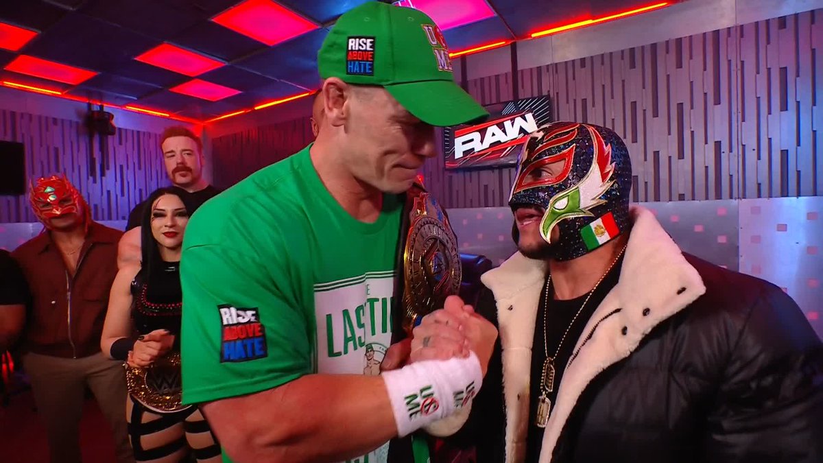 Nobody is happier to see John Cena as Intercontinental Champion than Rey Mysterio! 💀