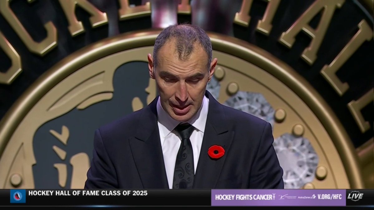 "I would like to thank the game itself." Congratulations Zdeno Chara on your induction into the Hockey Hall of Fame. ❤️