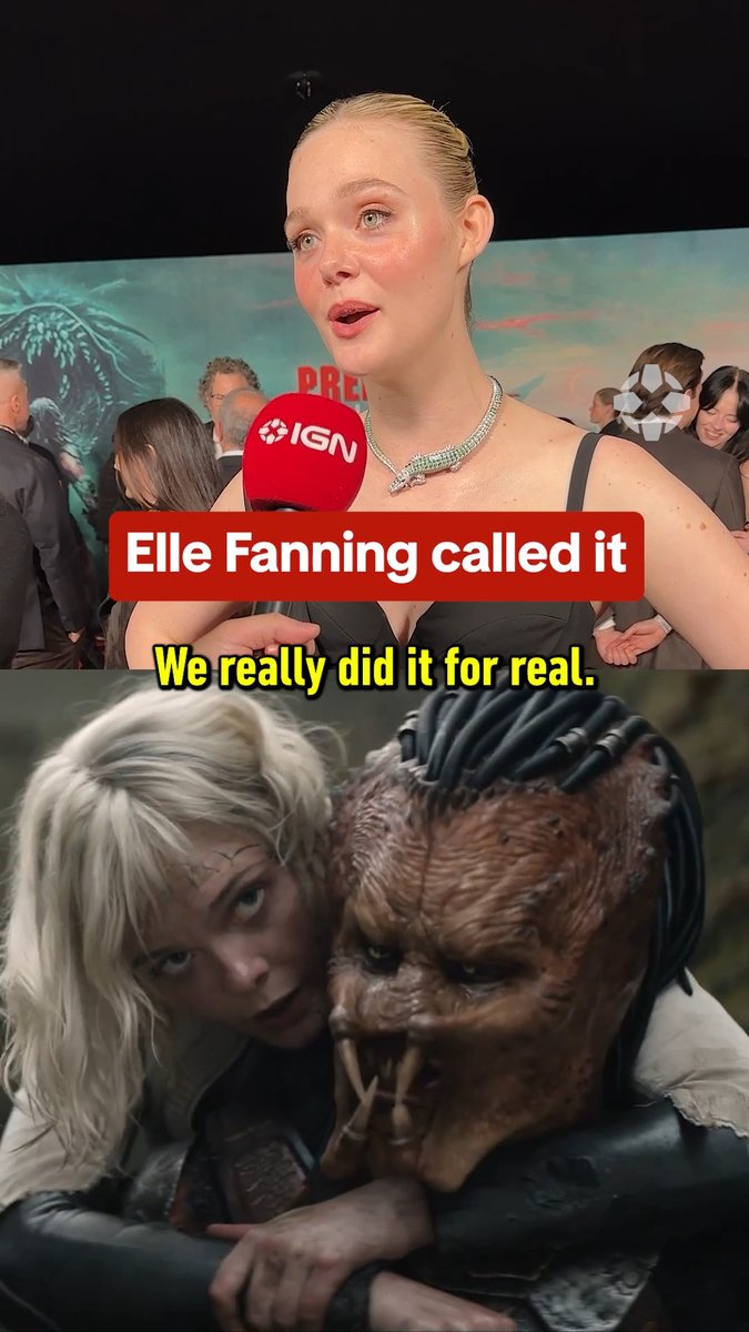 Elle Fanning predicted Hideo Kojima would love Predator: Badlands: