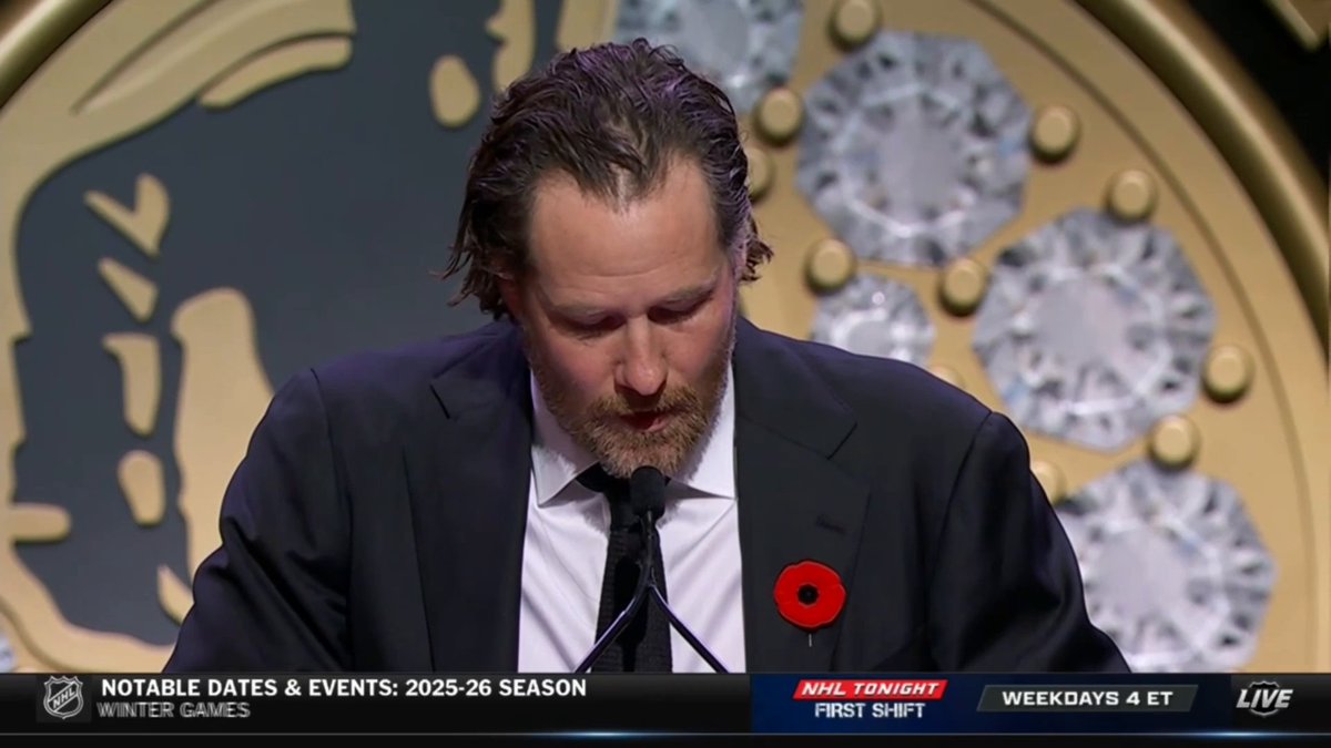 "So to everybody who ever lifted me up, thank you for being my team." 🥹 Duncan Keith shared a heartfelt message during his Hockey Hall of Fame induction speech.