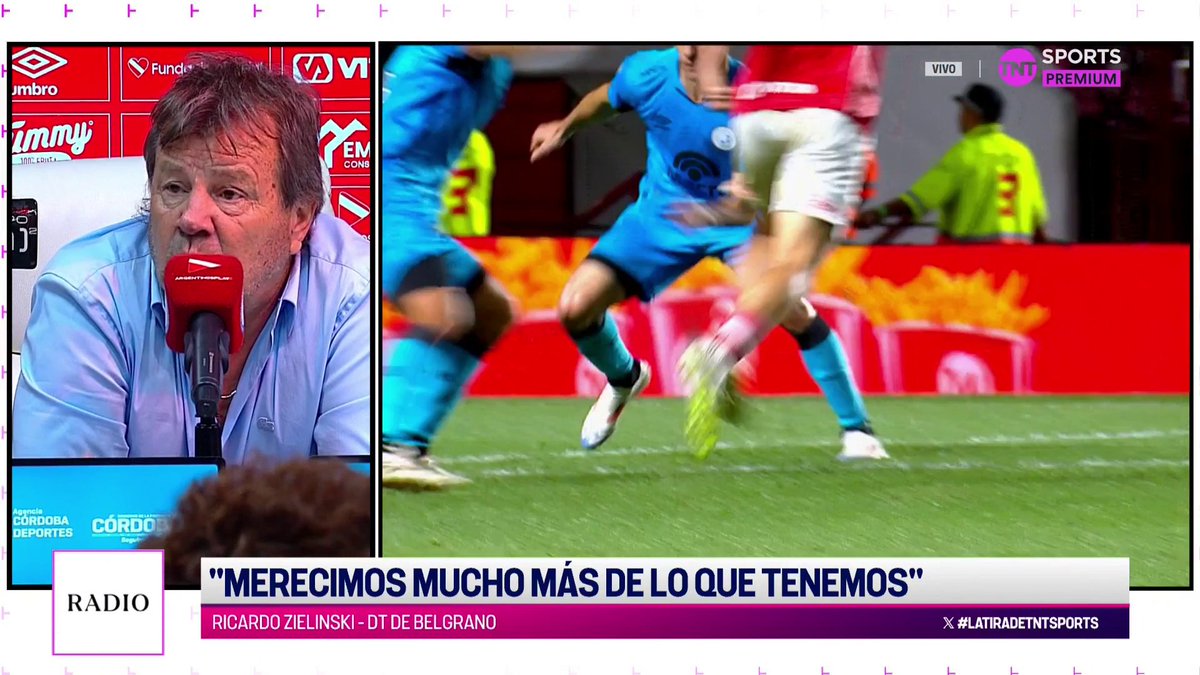 "ME PARECE QUE MENOSSI JUGÓ BIEN, NO SÉ QUE PARTIDO VISTE" Ruso Zielinski defendió a su jugador de las críticas tras la derrota de Belgrano ante Argentinos Juniors. #LaTiraDeTNTSports