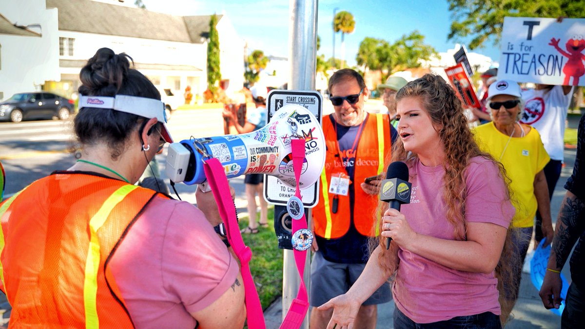 OOPS! Paid protestors get BUSTED! This group in Daytona accidentally slipped up and admit they're WORKING! Is anyone surprised? 🤣