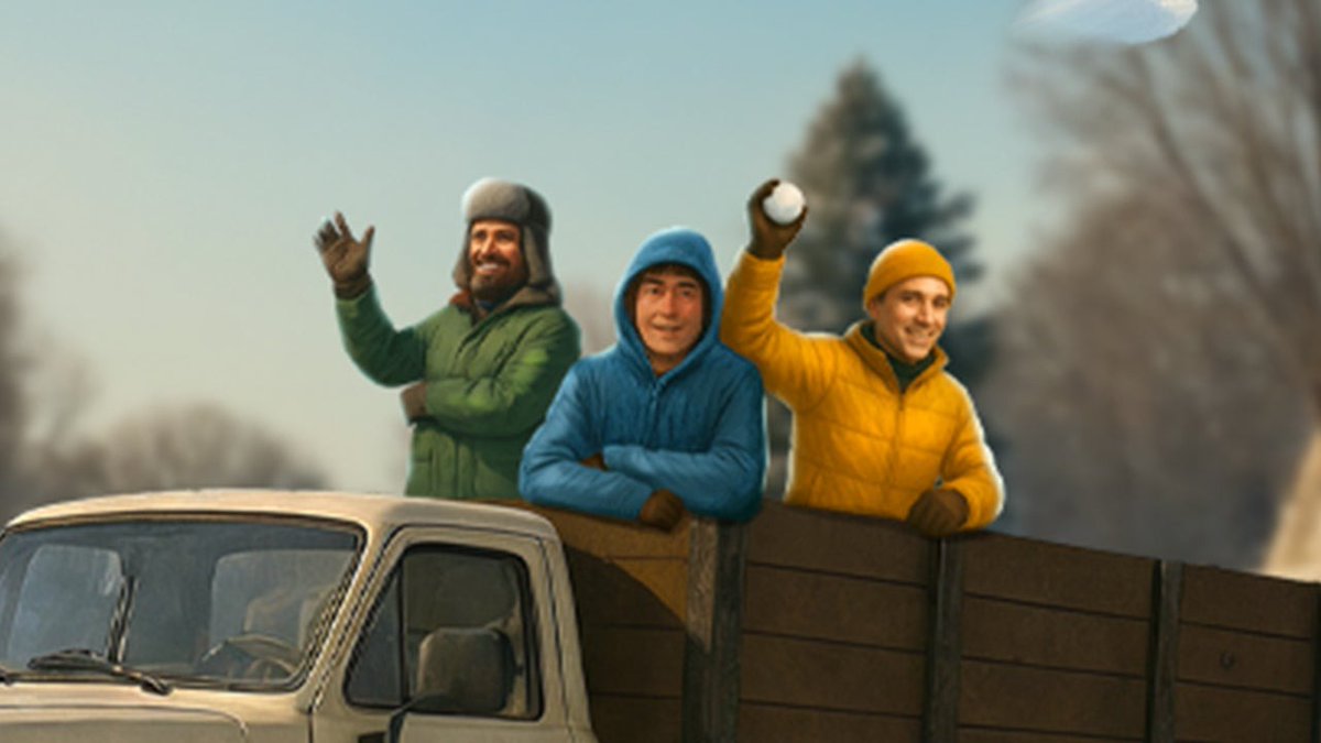 In the co-op game Clear the Snow, shovel, throw snowballs, build snowmen, and slide on... power lines? Oh, and there are zombies. Because why not? 🧟