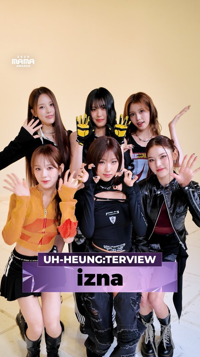 [#2025MAMA] UH-HEUNG Interview With #izna 🦁 izna showing their own way to say UH-HEUNG✨ HEAR MY ROAR, UH-HEUNG 2025 MAMA AWARDS 2025.11.28-29 (HKT) Kai Tak Stadium (HONG KONG) &amp; Mnet Plus #MAMAAWARDS #2025MAMAAWARDS