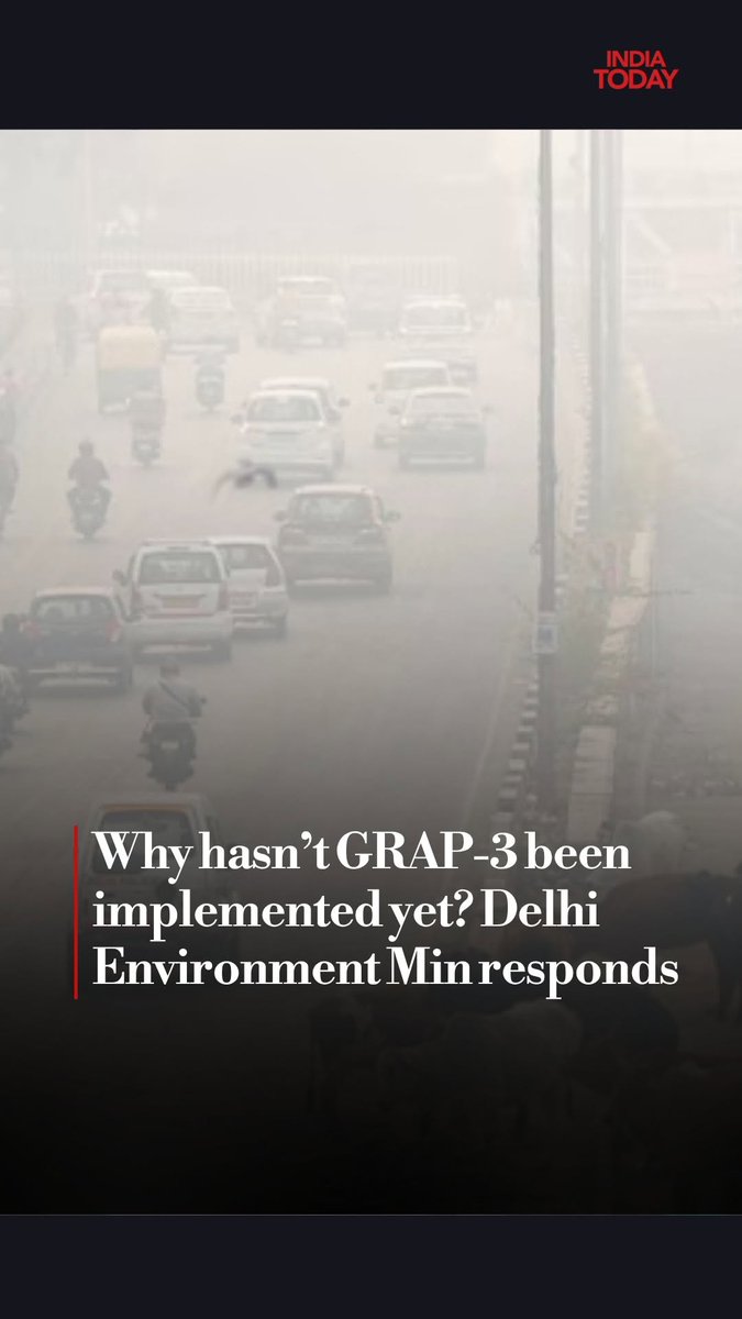 Listen in to what Delhi Environment Minister Manjinder Singh Sirsa (Manjinder Singh Sirsa ) in #exclusive conversation with Sonal Mehrotra Kapoor on Monday said about the implementation of GRAP-3. #5Live #IndiaTodaySocial #ITReels