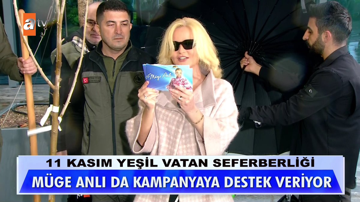 Müge Anlı'dan 'Yeşil Vatan Seferberliği'ne fidanlarla destek! #YeşilVatanSeferberliği #MügeAnlı Müge Anlı ile Tatlı Sert