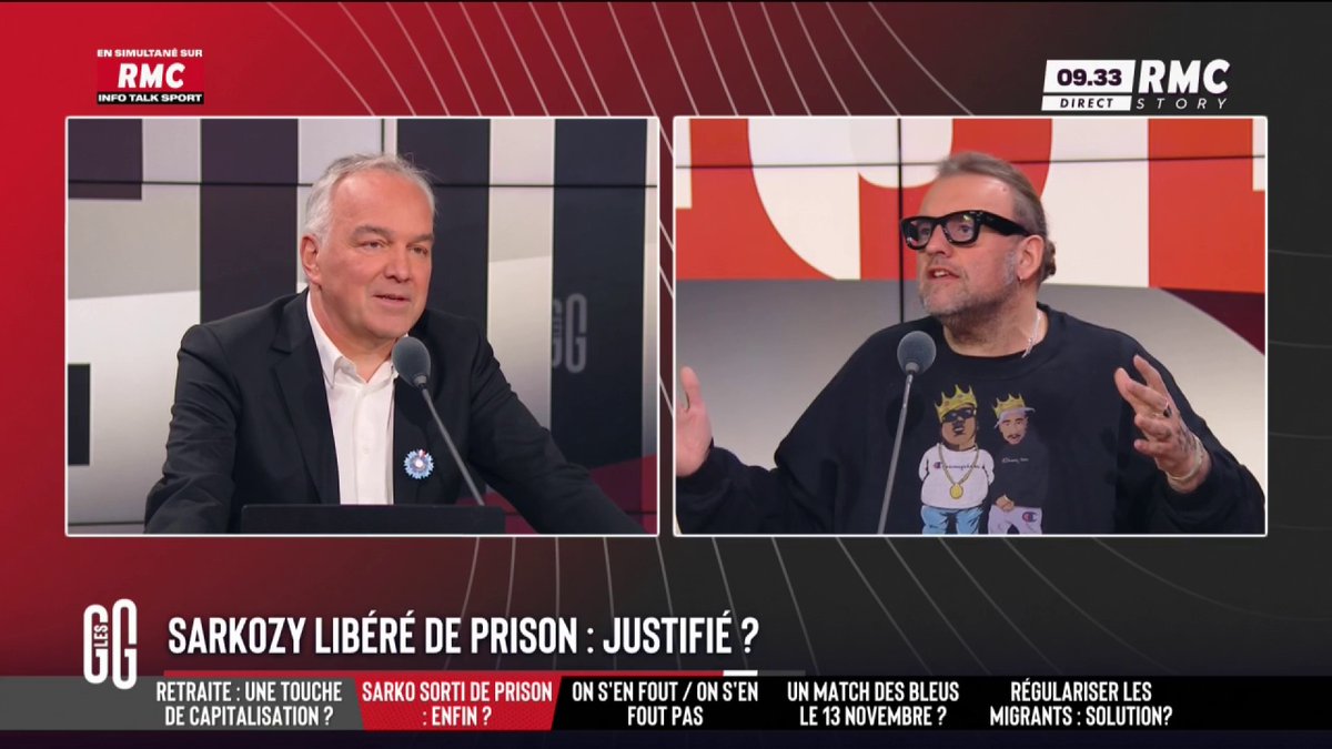 ⛓️‍💥 Sarkozy très marqué par la prison. 🗣️ Bruno Poncet : "C'est la même personne qui disait que les mecs en prison s'amusent, que c'est le Club Med, que la prison c'est cool." #GGRMC