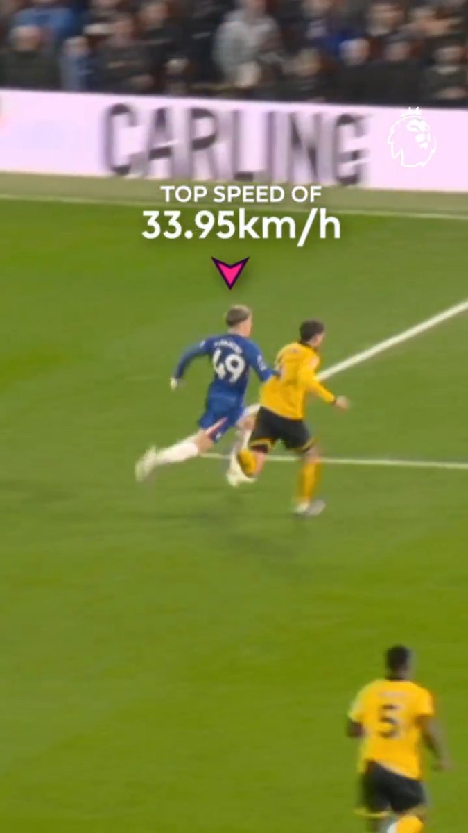 Alejandro Garnacho recorded the top speed in Chelsea FCโs win over Wolves during his assist for the third goal ๐โโ๏ธ๐จ