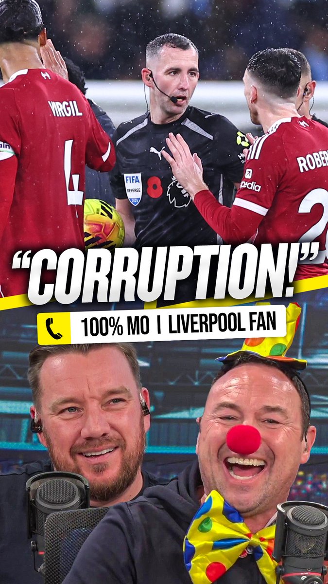 😡 Caller: "We were cheated! This year they want #MCFC to win the league!" 🤦♂️ O'Hara: "You're spouting nonsense!" O'Hara and Cundy rip into this caller who thinks the Premier League are anti-#LFC and anti-#AFC! 👀