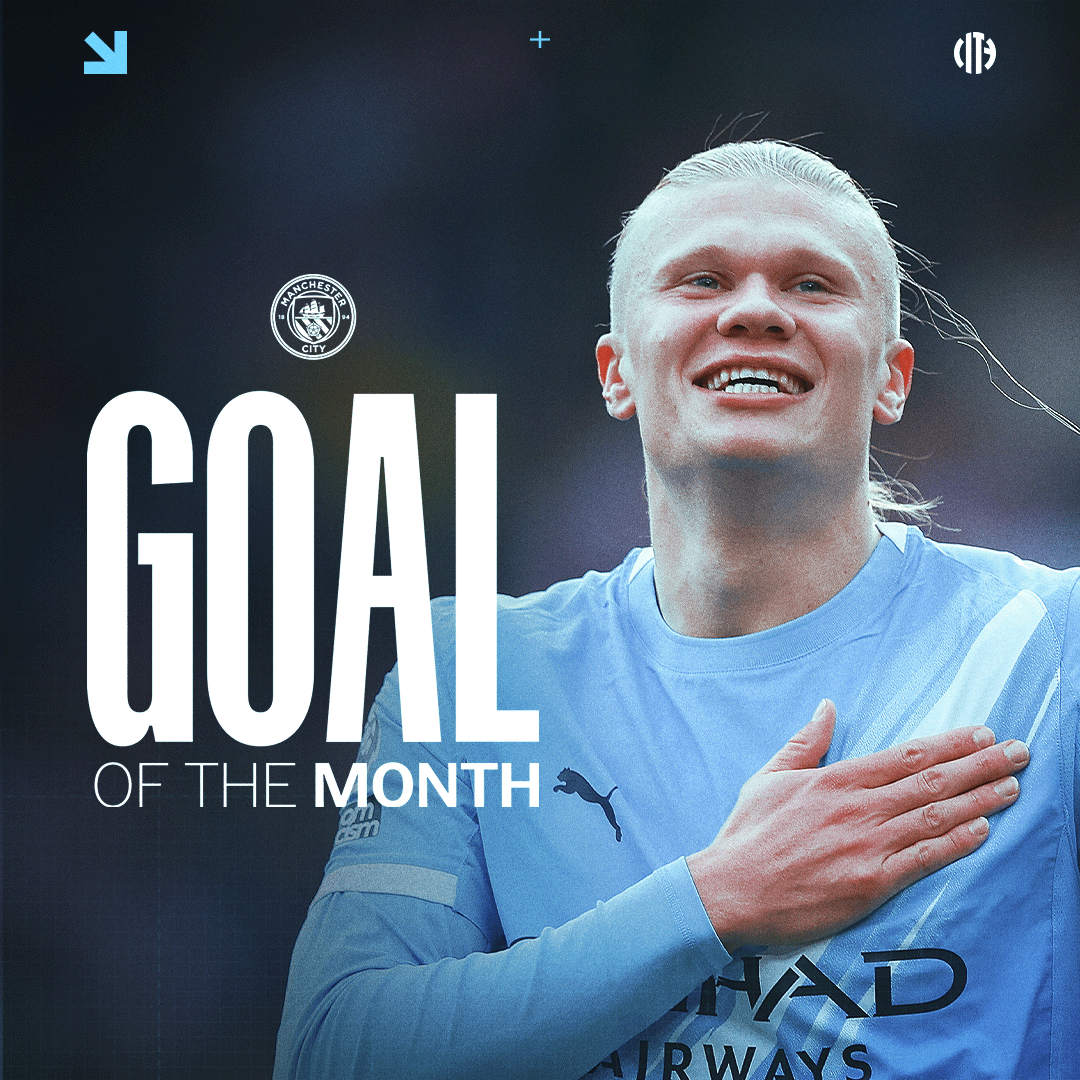 Your October Goal of the Month! 🫵💥 Erling Haaland vs Brentford 👏