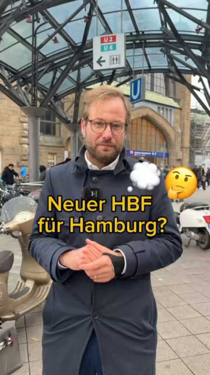 Hamburgs HBF ist zu eng, zu laut, zu alt. Wir als Stadt haben schon einiges angeschoben, aber: in Deutschland dauern Planungen viel zu lange. #Olympia könnte hier ein großer Hebel sein. ⬇️🎥