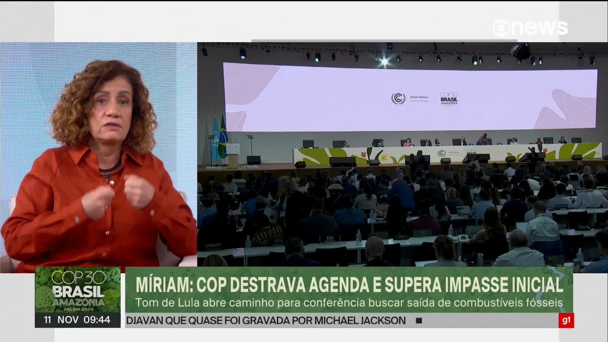 “Diplomacia brasileira já mostrou que está robusta”, avalia Míriam Leitão sobre momento inicial da COP30. #ConexãoGloboNews ➡️ Assista à #GloboNews: