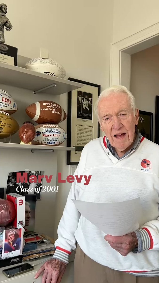 Happy Veterans Day from Hall of Famer Marv Levy of the Buffalo Bills, honoring all who have served with leadership, dedication and service. #VeteransDay #ThankYouVeterans