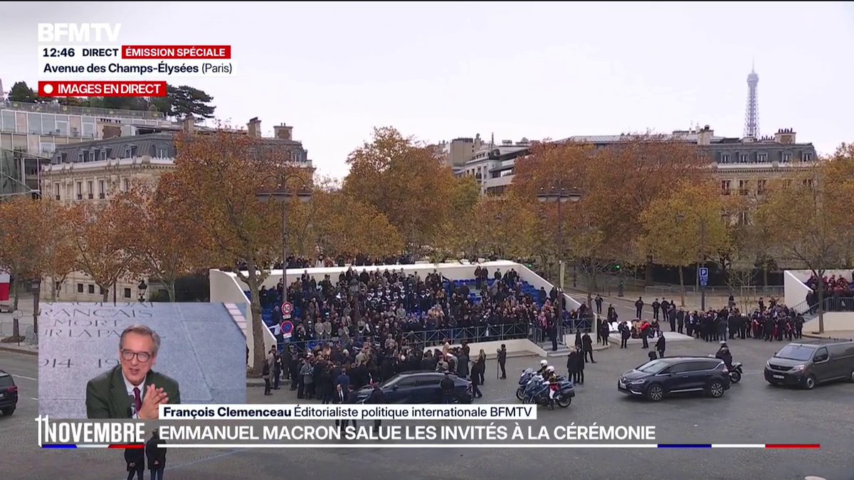 La foule qui acclame le Grand Président Macron est impressionnante La solitude du tyran en bout de course