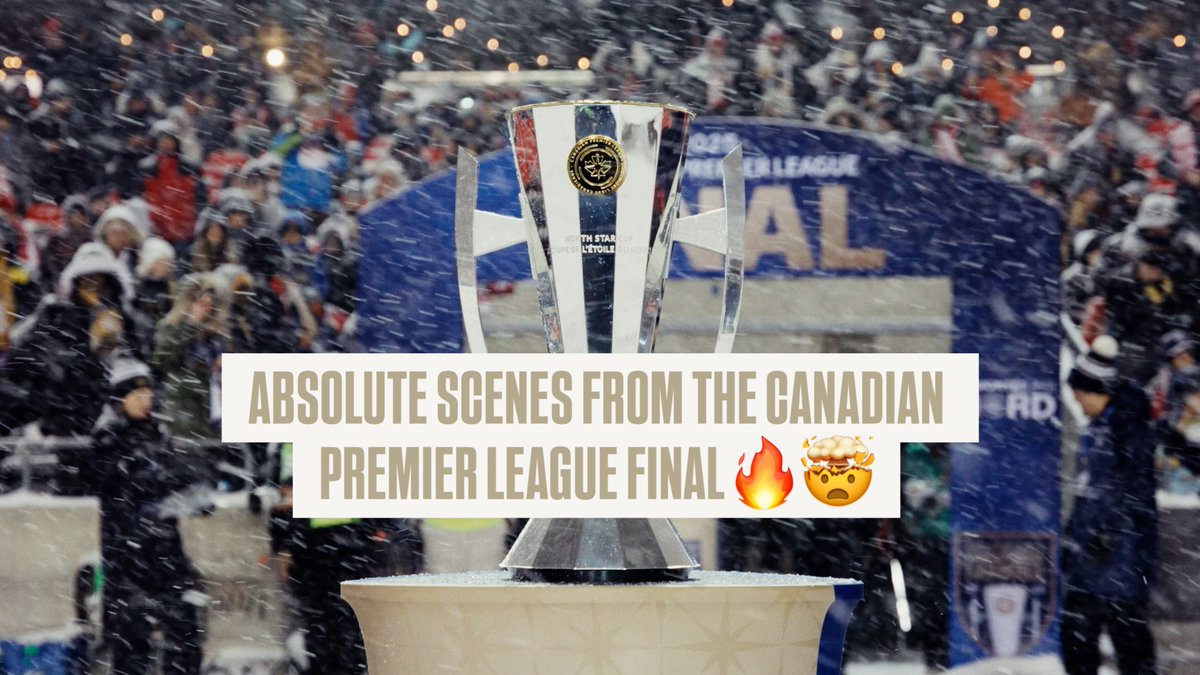 The world just met Canadian football. 🇨🇦❄️ A blizzard. A bicycle kick. And absolute chaos. These are 99 seconds of pure, unreal scenes from the wildest soccer game ever played. #CPLFinal | #RiseToTheNorth | #CanPL