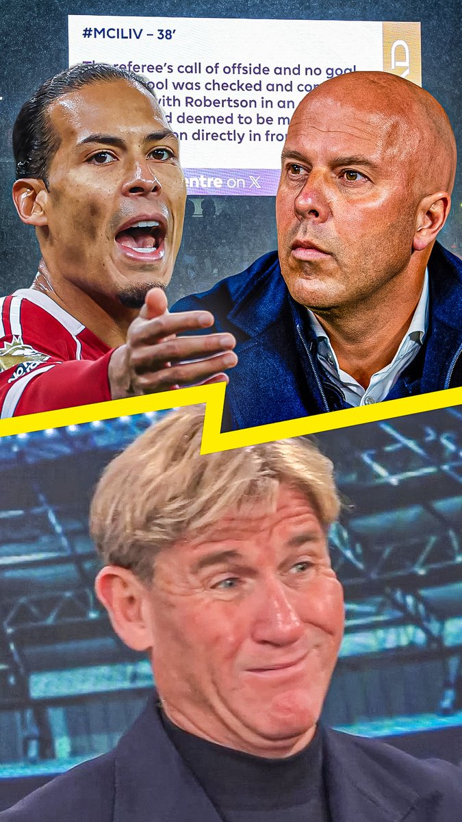 😳 "If Slot had conceded that goal, he'd have been complaining about why it wasn't ruled offside." Simon Jordan criticises Arne Slot after Liverpool contacted PGMOL over Virgil van Dijk's disallowed goal against Manchester City.