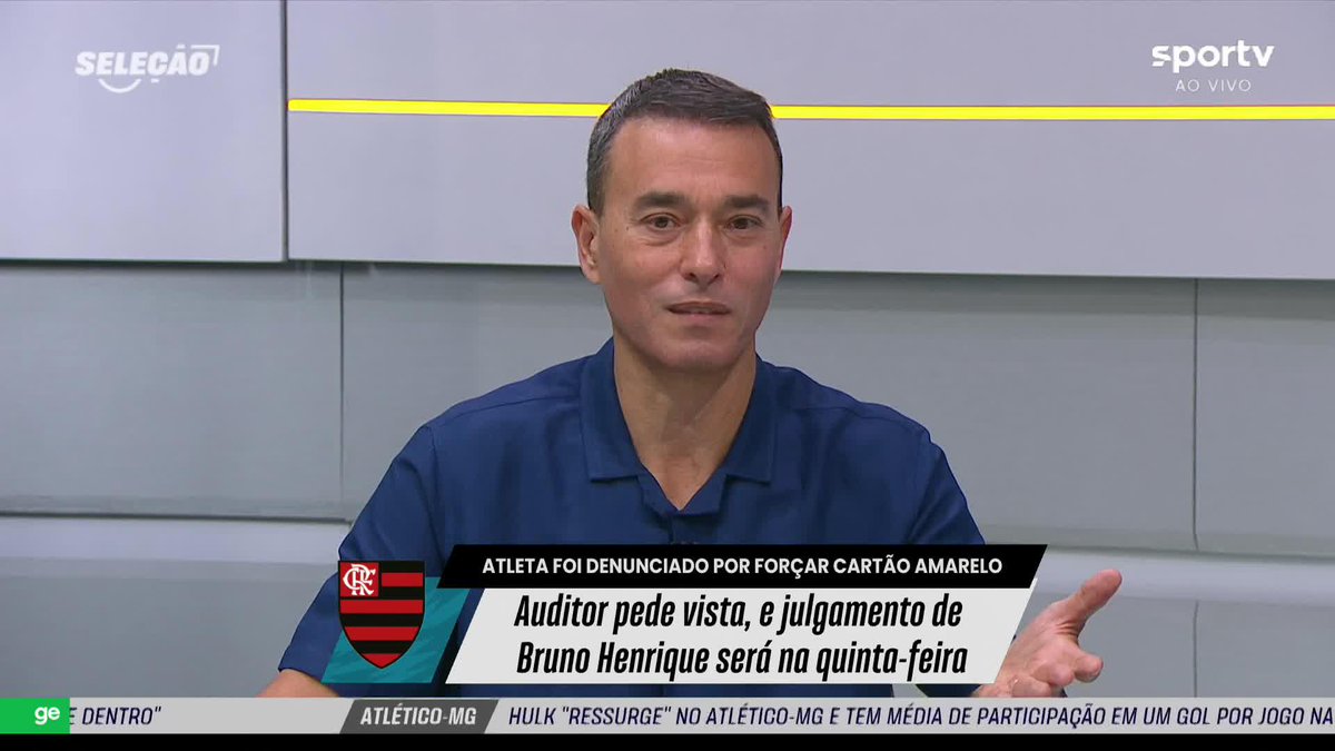 André Rizek analisa decisão do relator em julgamento de Bruno Henrique no STJD: "Achei uma boa ideia"