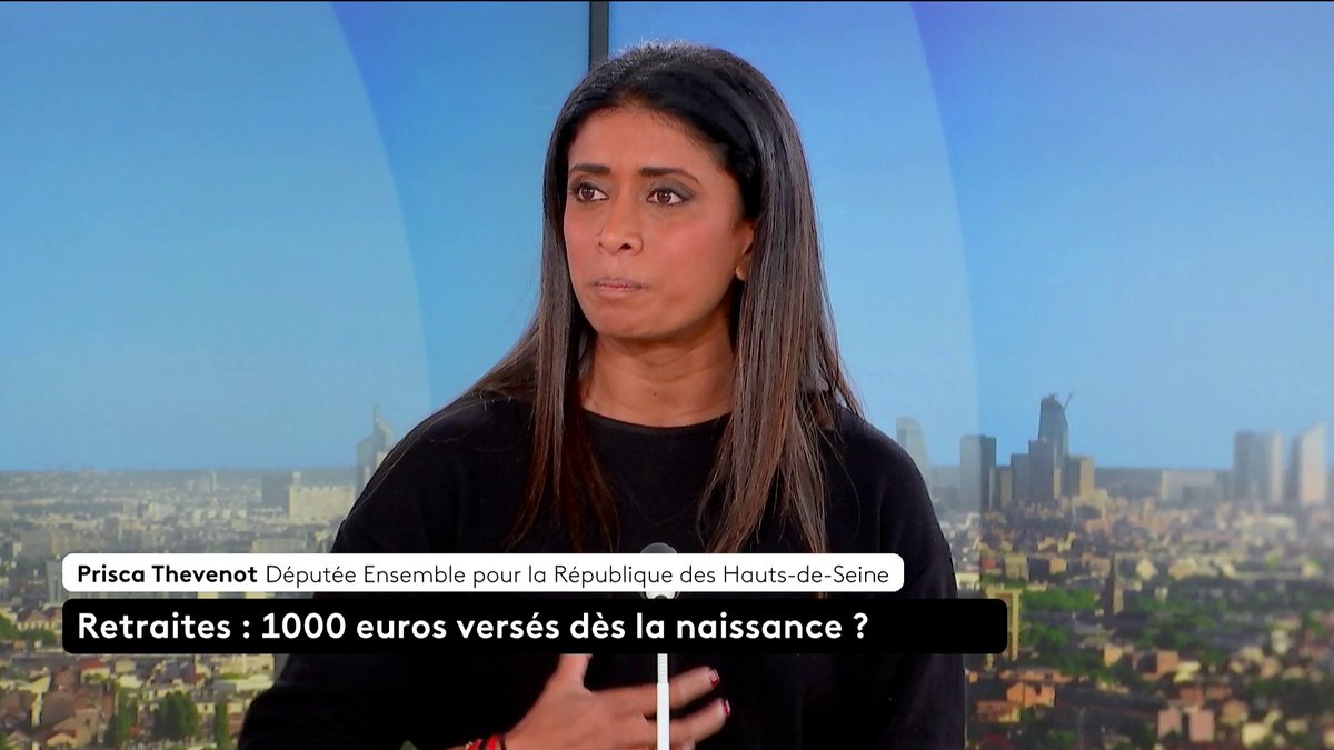 🔴 🗣️ Retraites : "Commencer à mettre en place un système par capitalisation", c'est l'ambition de Prisca THEVENOT, députée EPR des Hauts-de-France, alors que son groupe propose de verser 1.000 euros à chaque nouveau-né pour anticiper sa retraite. #ToutEstPolitique #Canal16