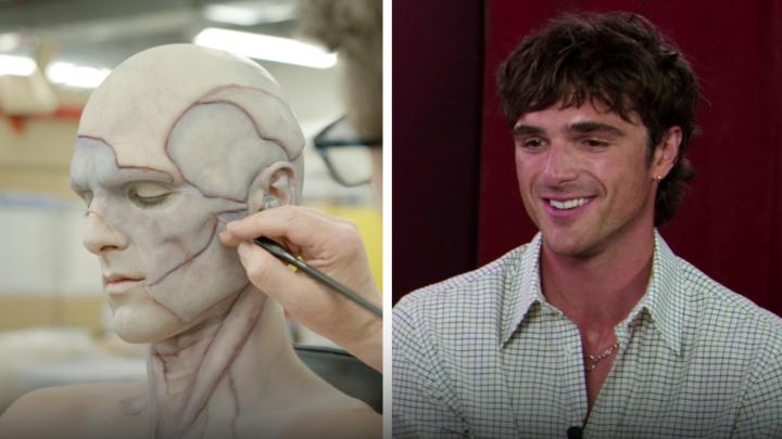 Jacob Elordi says his 11-hour makeup sessions were his ritual to prepare for his role as The Creature in FRANKENSTEIN.