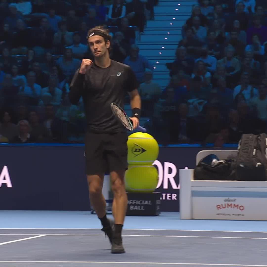 A lesson in Point Construction: By Lorenzo Musetti 🖌️ #NittoATPFinals