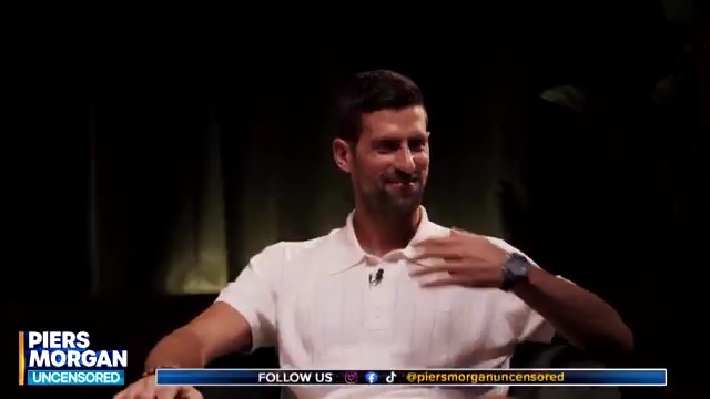 "I think I wanna cry right now... thank you for that." Piers Morgan helps Novak Djokovic come to a profound realization.... Watch the full interview 👇 📺 Piers Morgan | Novak Djokovic