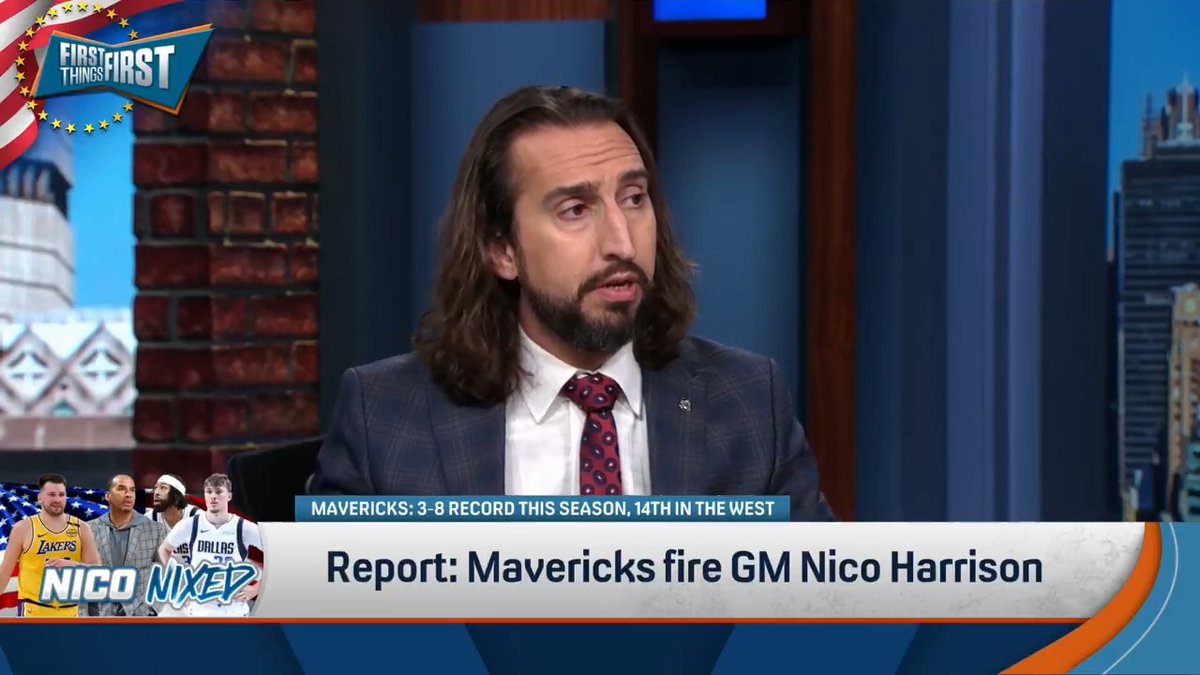“It’s simply the worst move an executive has made in sports in 100 years… What this guy… did to Mavs fans, is one of the most sports-sad things I’ve seen.” nick wright reacts to the Mavericks firing GM Nico Harrison:
